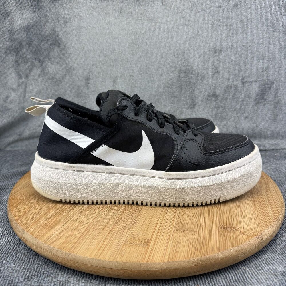 Nike Shoes Womens Size 9 Black Low Top Platform Walking Sneakers CW6536-001